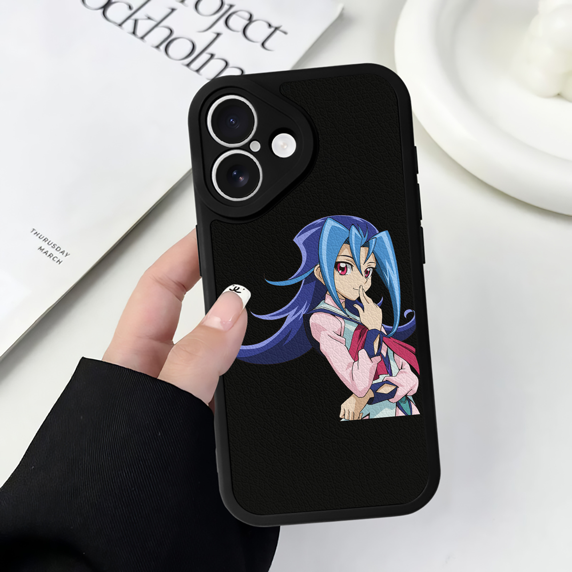 遊☆戯☆王 Yu-Gi-Oh! 【iPhone 16シリーズ対応】シリコンスマホケース（レザー調） 材質：シリコン